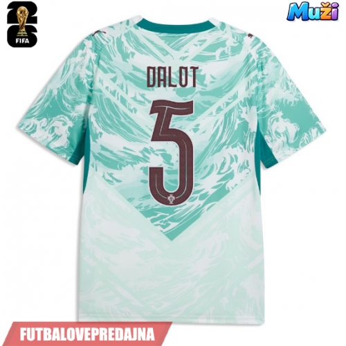 Lacne Muži Futbalové dres Portugalsko Diogo Dalot #5 MS 2026 Krátky Rukáv - Preč